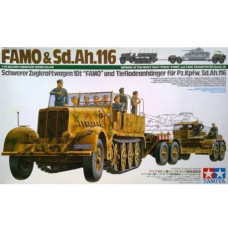 Plastic model FAMO and Tank Transporter