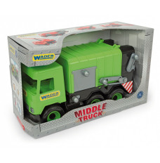 Middle Truck Garbage truck green in box