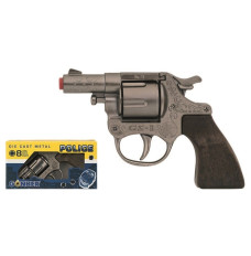 Police revolver small, metal 73 0
