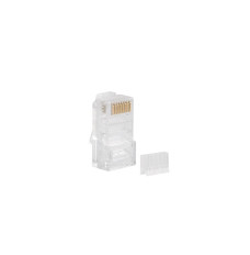 RJ-45 Plug 8P8C cat.6 UTP (100pcs) with a cable and wire guide