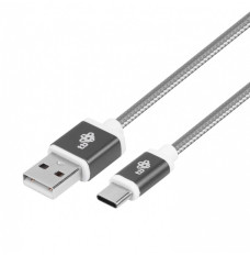 Cable USB - USB C 1.5 m gray tape