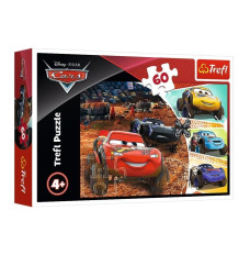 Puzzle 60 pcs - Cars 3, Lightning McQueen with friends