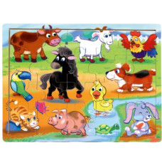 Wooden Puzzle TOP BRIGHT - In the countryside, 20 elements