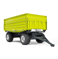 Tipper trailer with raised sides