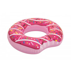 Inflatable wheel for swimming Donat 107 cm pink