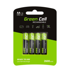 Rechargeable Batteries 4x AA R6 2600mAh