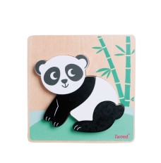 Animal puzzle Panda wooden