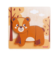Animal puzzle Bear wooden