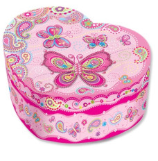 Pulio Pecoware Heart-sha ped music box - Butterf