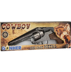 Metal cowboy revolver 12 rounds