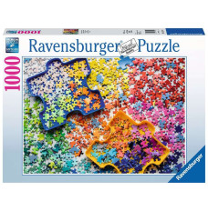 The colorful parts of a puzzle