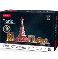 Cubic Fun Puzzle 3D LED City Line Paris