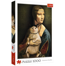 Puzzle 1000 pcs Lady with a Cat
