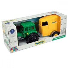 Wader Farmer tractor wit h a trailer in a carton