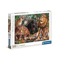 Puzzle 500 elements High Quality, Wild Cats