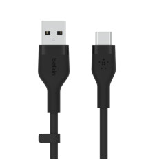 Cable BoostCharge USB-A USB-C silicone 1m, black