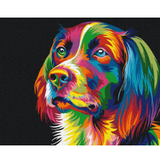 Picture Paint it - Dog in colors