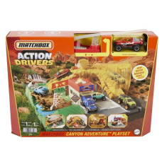 Set Matchbox Real Adventures Rescue action in the canyon