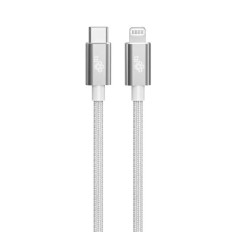 Kabel Lightning MFi - USB C srebrny 1m