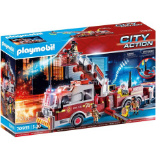Figures set City Action 70935 Rescue Vehicles: Fire Engine with Tower Ladder