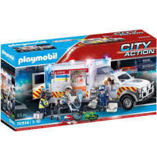 Figures set City Action 70936 Rescue Vehicles: Ambulance with Lights and Sound