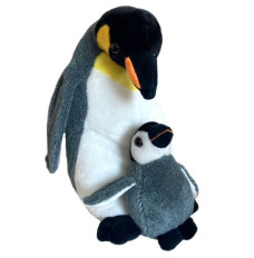 Mascot Pinguin with a baby 25 cm