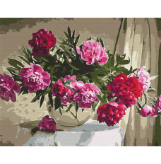 Picture Paint it! Paint by numbers - Peonies