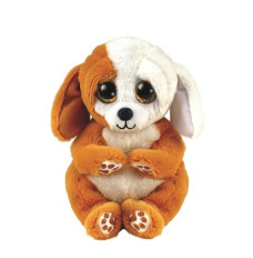 Mascot Brown and white dog Ruggles 15 cm