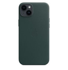 Case iPhone 14 Plus leather Forest green