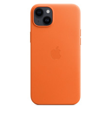 Case iPhone 14 Plus leather Orange