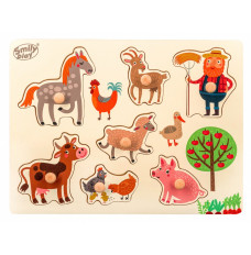 Wooden puzzle Animals farms