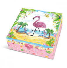 Set in a box with shelves Flamingo Pecoware