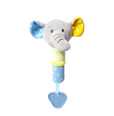Toy with sound Colorful elephant 17 cm