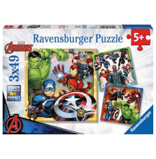 Puzzle 3x49 elements Marvel Avengers