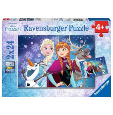 Puzzle 2x24 elements Frozen Friends