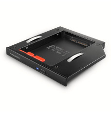 RSS-CD12 2.5" SSD HDD caddy into DVD slot, 12.7 mm, LED, ALU