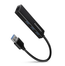 Hub HMA-GL3A 3x USB-A + GLAN, USB3.2 Gen 1, metal, 20cm USB-A cable