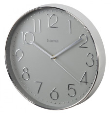 Wall clock Elegance silver grey 30 cm