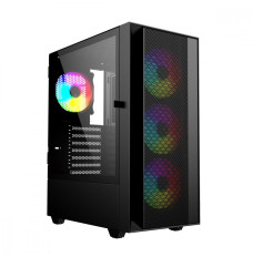 Computer Case Midi Tower Fornax 4000 ARGB black