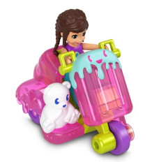 Figures set Polly Pocket Pollyville Frosty Scooter