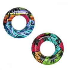 Swimming ring with handles 91 cm mix: Waves, Palms