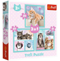 Puzzle 3in1 Cute pets