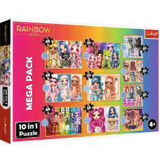 Puzzle 10in1 Collection of fashionable dolls Rainbow High