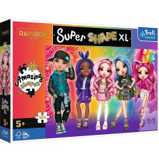 Puzzle 104 elements XL Super Shape Dolls Rainbow High
