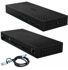 USB 3.0 / USB-C / Thunderbolt, 3x 4K Docking Station Gen 2 + Power Delivery 100W