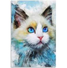 Diamond mosaic - Blue-eyed cat