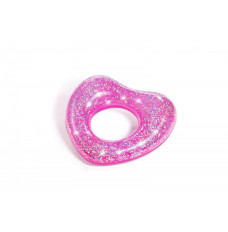 Swimming ring with glitter Heart 91cm