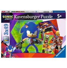 Puzzle 3 x 49 elements Sonic Prime