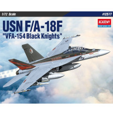 Plastic model Plane USN F A-18F VFA-154 Black Kinghts 1 72