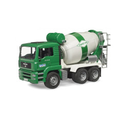 MAN TGA white and green concrete mixer